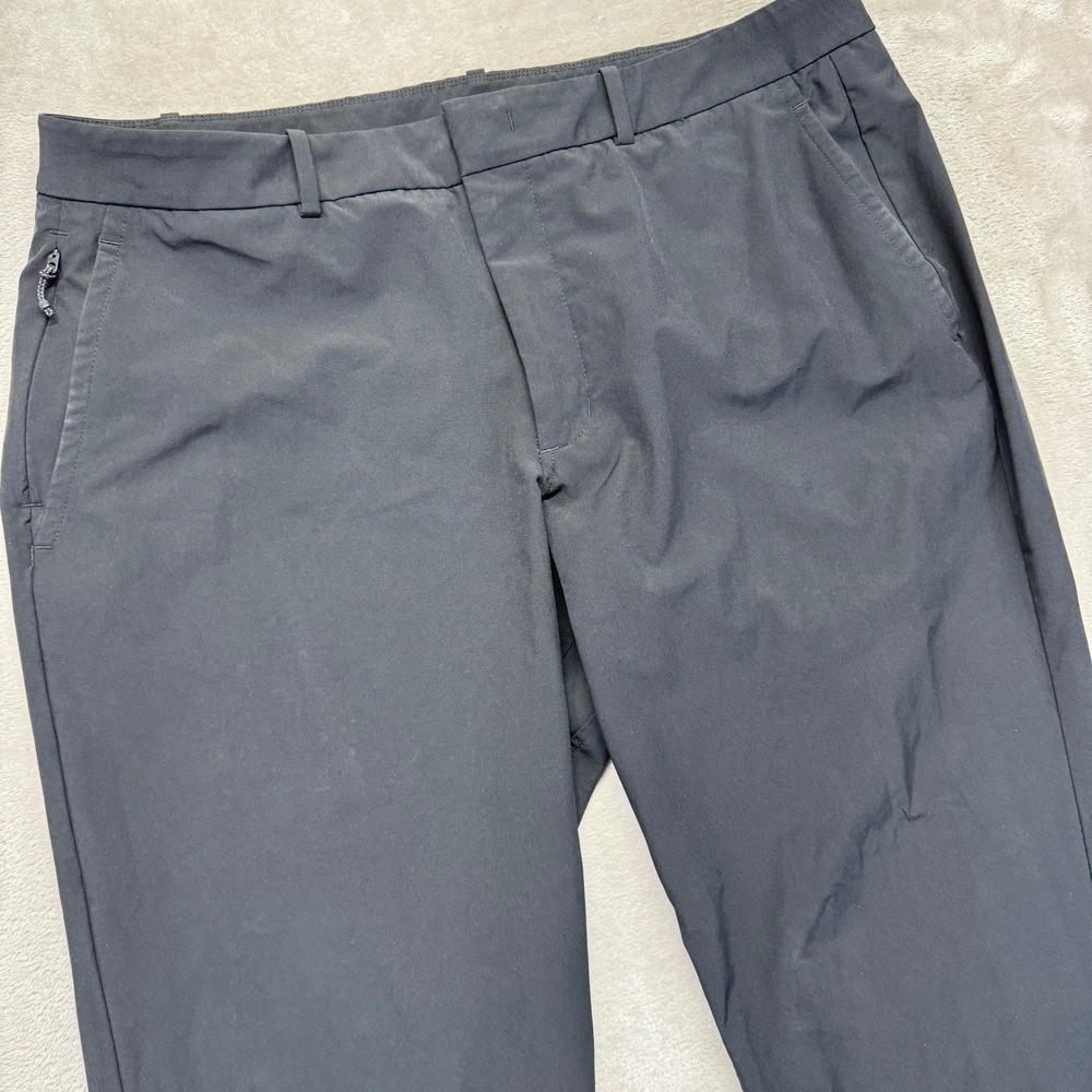 Kit and Ace Pants Mens 38x32 Black Tech Chino Slim‎ Casual Lightweight Stretch